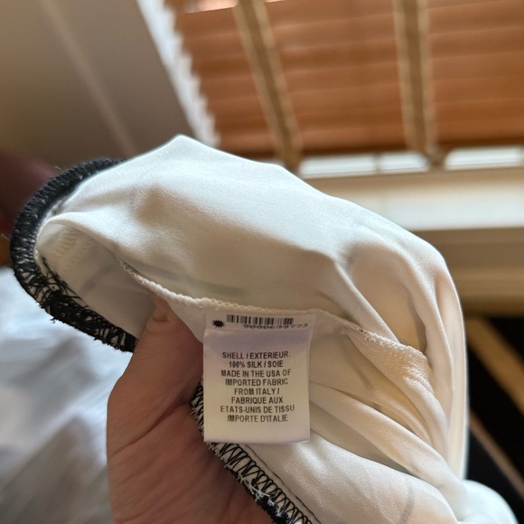 Milly Checkprint Silk Georgette Sweatshirt S - Picture 6 of 6